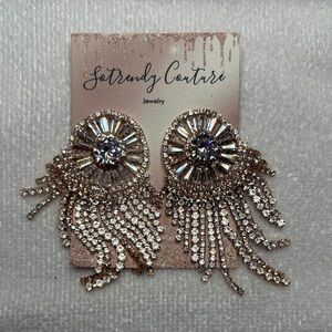 Gold and Silver Statement Earrings